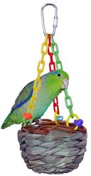 Super Bird Creations Hanging Treat Basket Bird Toy
