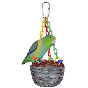 Super Bird Creations Hanging Treat Basket Bird Toy