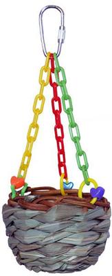 Show full view: Super Bird Creations Hanging Treat Basket Bird Toy slide 2 of 8