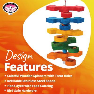 Show full view: Super Bird Creations Hide N Seek Foraging Chewable Bird Toy slide 3 of 7