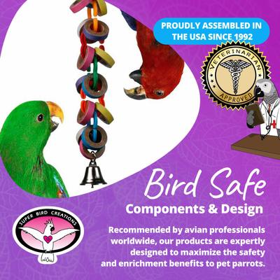 Show full view: Super Bird Creations Hoopla Bird Toy, Medium/Large slide 7 of 9