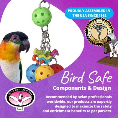 Show full view: Super Bird Creations Jingleberries Bird Toy, Small/Medium slide 7 of 9