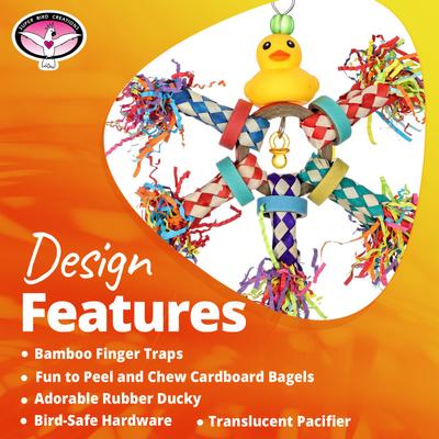 Show full view: Super Bird Creations Just Ducky Conure Preening Toy slide 3 of 7