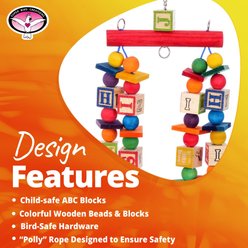 Super Bird Creations Katy's ABC Chewable Bird Toy slide 2 of 7