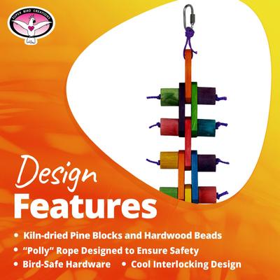 Show full view: Super Bird Creations Link 'N Chew Bird Toy slide 7 of 7