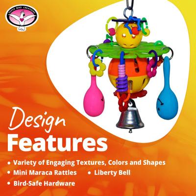 Show full view: Super Bird Creations Maraca Blast Bird Toy slide 7 of 7