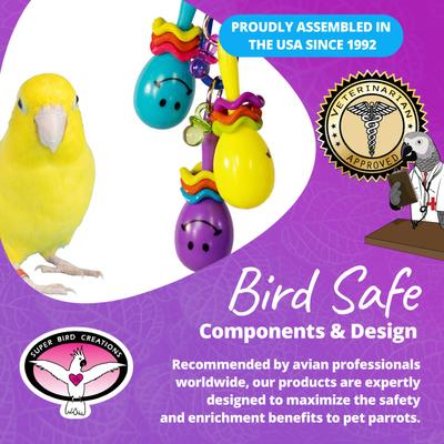 Show full view: Super Bird Creations Maraca Mania Bird Toy slide 6 of 7