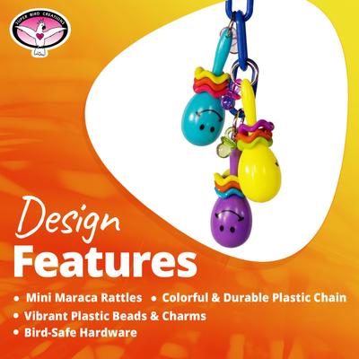 Show full view: Super Bird Creations Maraca Mania Bird Toy slide 7 of 7