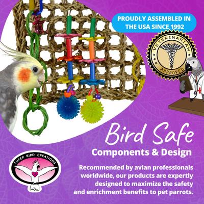 Show full view: Super Bird Creations Mini Activity Wall Bird Toy, Medium slide 7 of 10