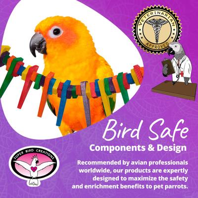 Show full view: Super Bird Creations Mini Triangle Teaser Bird Toy, Medium slide 7 of 10