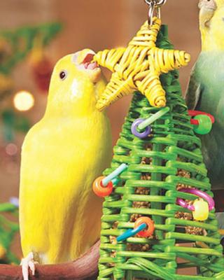 Show full view: Super Bird Creations Mini Xmas Tree Bird Toy slide 3 of 9