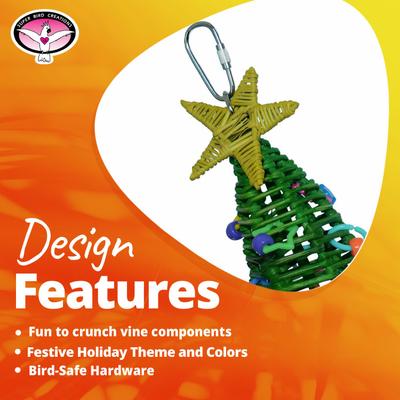 Show full view: Super Bird Creations Mini Xmas Tree Bird Toy slide 8 of 9