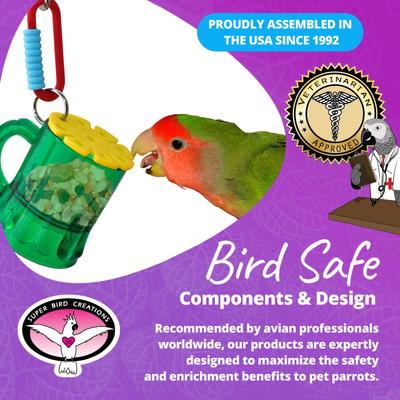 Show full view: Super Bird Creations Mug Forager Bird Toy slide 6 of 8