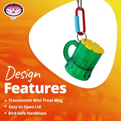 Show full view: Super Bird Creations Mug Forager Bird Toy slide 7 of 8