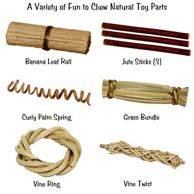 Show full view: Super Bird Creations Natural Crunchies Bird Toy, 8 count slide 3 of 7