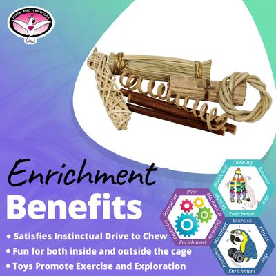 Show full view: Super Bird Creations Natural Crunchies Bird Toy, 8 count slide 4 of 7