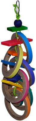 Show full view: Super Bird Creations Olympic Rings Bird Toy, Large slide 2 of 11