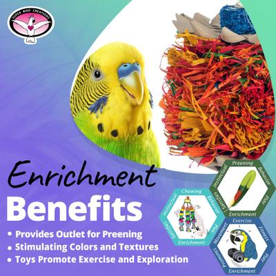 Show full view: Super Bird Creations Palm Puff Preening Bird Toy slide 5 of 7