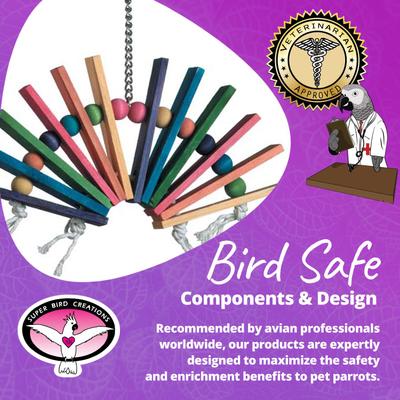 Show full view: Super Bird Creations Peacock Senior Bird Toy, Large slide 7 of 10