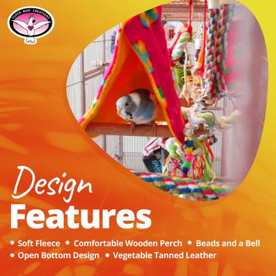 Show full view: Super Bird Creations Peekaboo Perch Bird Tent, Color Varies, Medium slide 8 of 10