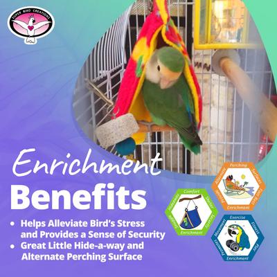 Show full view: Super Bird Creations Peekaboo Perch Bird Tent, Color Varies, Small slide 5 of 11