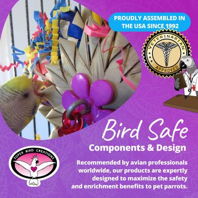 Show full view: Super Bird Creations Pinwheel Bird Toy, Medium slide 8 of 11