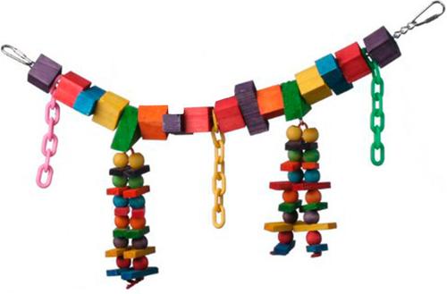 Show full view: Super Bird Creations Rainbow Bridge Bird Toy, Medium/Large slide 2 of 10