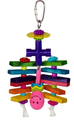 Show full view: Super Bird Creations Rainbow Rattler Bird Toy slide 2 of 7