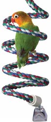 Super Bird Creations Rope Bungee Bird Perch, Color Varies, Small