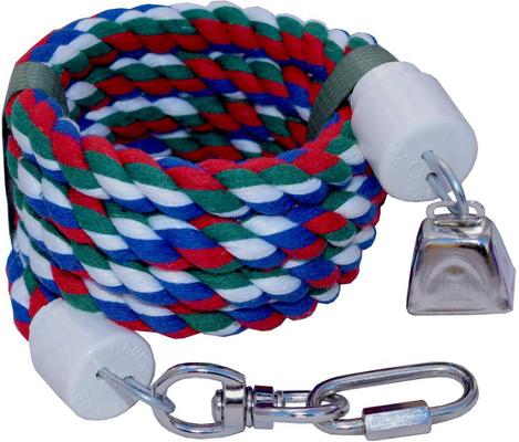 Show full view: Super Bird Creations Rope Bungee Bird Perch, Color Varies, Small slide 4 of 9