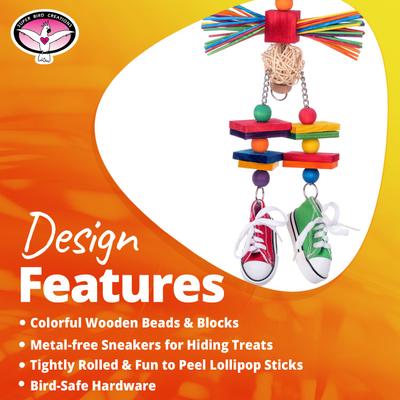 Show full view: Super Bird Creations Scarecrow Conure Chewable Toy slide 3 of 7