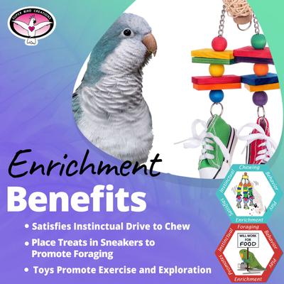 Show full view: Super Bird Creations Scarecrow Conure Chewable Toy slide 5 of 7