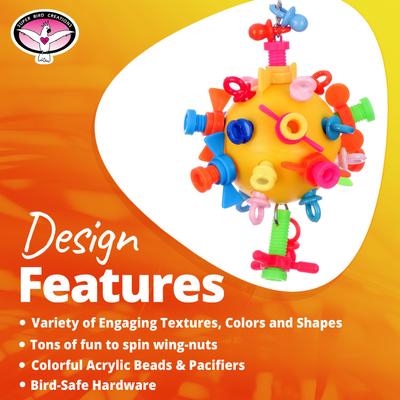 Show full view: Super Bird Creations Screwball Exercise Bird Toy slide 3 of 7