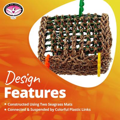 Show full view: Super Bird Creations Seagrass Tent Bird Toy slide 9 of 9