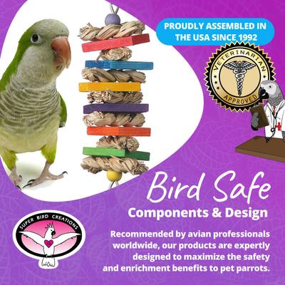 Show full view: Super Bird Creations Seagrass Wafers Bird Toy, Medium slide 7 of 10