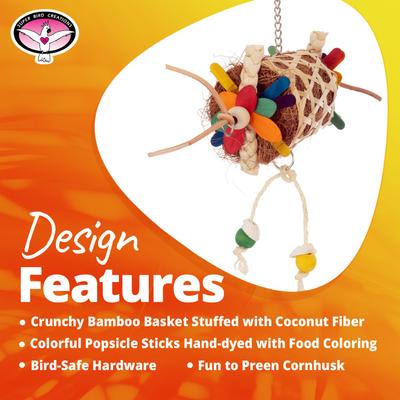 Show full view: Super Bird Creations Sidewinder Conure Preening Toy slide 3 of 7