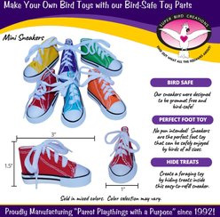 Super Bird Creations Sneakers Bird Toy, Medium/Large, 4 count slide 2 of 8