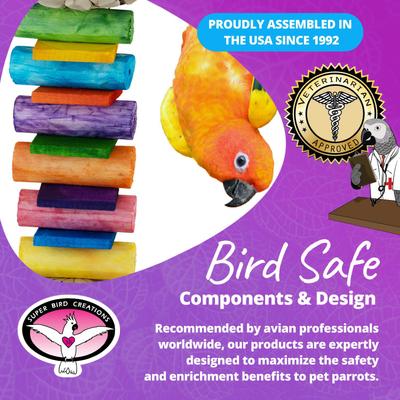 Show full view: Super Bird Creations Sola Balsa Stack Bird Toy slide 6 of 8