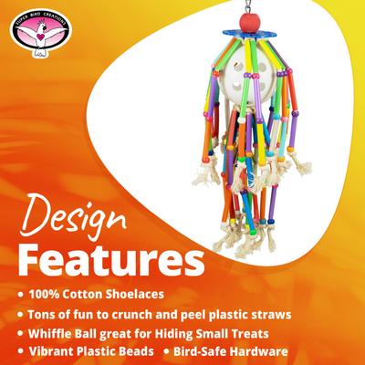 Show full view: Super Bird Creations Squiggy Preening Bird Toy slide 3 of 7