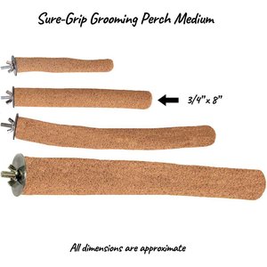 Super Bird Creations Sure-Grip Grooming Perch, Medium