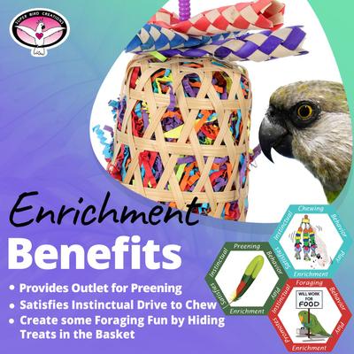 Show full view: Super Bird Creations Tisket Tasket Conure Chewable Toy slide 6 of 8