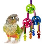 JW Pet Birdie Basketball Spielzeug – 2 Stück, Mit Spiegel, Für Vögel