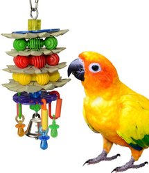 Super Bird Creations Triple Decker Bird Toy, Medium