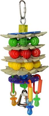 Show full view: Super Bird Creations Triple Decker Bird Toy, Medium slide 2 of 9