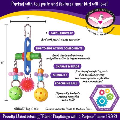 Show full view: Super Bird Creations Tug 'O War Bird Toy slide 3 of 8