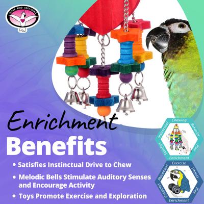 Show full view: Super Bird Creations Tweet Heart Chewable Bird Toy slide 5 of 7