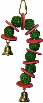 Show full view: Super Bird Creations Vine Ball Candy Cane Bird Toy slide 2 of 8