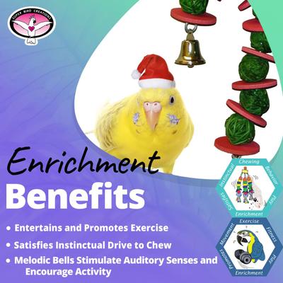 Show full view: Super Bird Creations Vine Ball Candy Cane Bird Toy slide 3 of 8