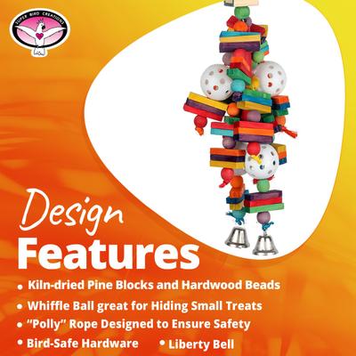 Show full view: Super Bird Creations Wally's Wonder Conure Chewable Toy slide 3 of 7