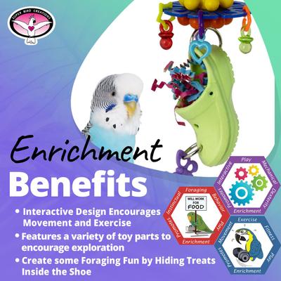 Show full view: Super Bird Creations What a Croc! Bird Toy slide 3 of 7